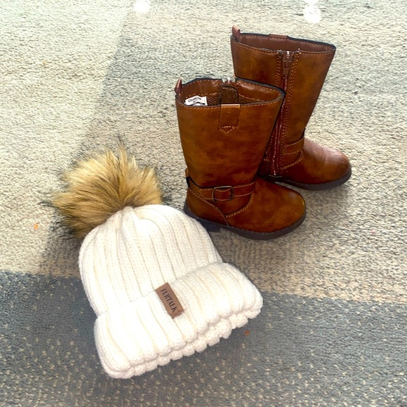 Baby Girls Cowboy Boots hat bundle 👢 - Picture 1 of 8